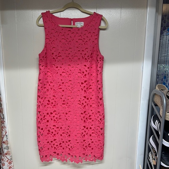 Jessica Simpson Pink Embellished Cut Out Sheath Dress - Picture 1 of 11